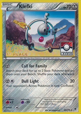 Klefki (66/119) (League Promo 1st Place) [XY: Phantom Forces] | Nerdhalla Games