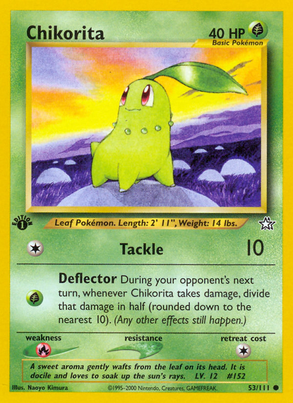 Chikorita (53/111) [Neo Genesis 1st Edition] | Nerdhalla Games