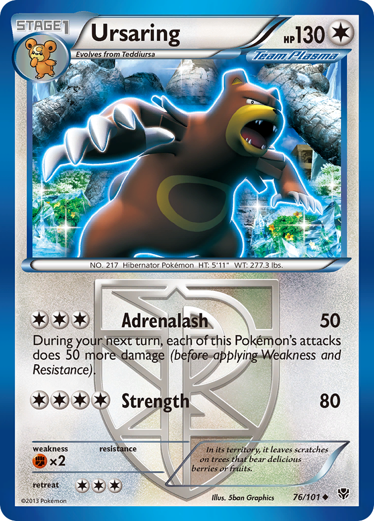 Ursaring (76/101) [Black & White: Plasma Blast] | Nerdhalla Games