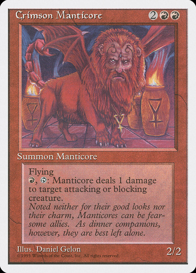 Crimson Manticore [Fourth Edition] | Nerdhalla Games