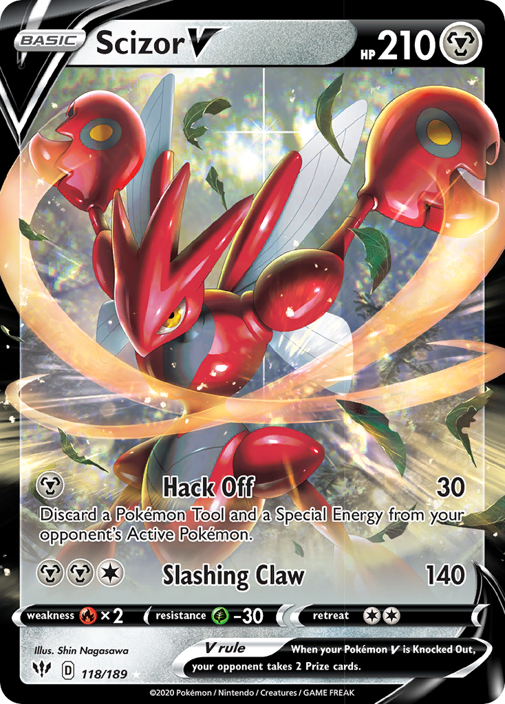 Scizor V (118/189) [Sword & Shield: Darkness Ablaze] | Nerdhalla Games