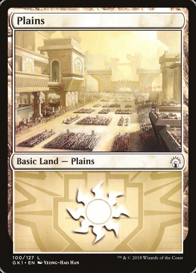 Plains (100) [Guilds of Ravnica Guild Kit] | Nerdhalla Games