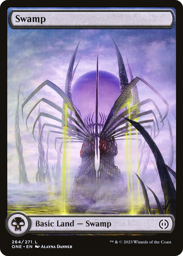 Swamp (264) (Full-Art) [Phyrexia: All Will Be One] | Nerdhalla Games