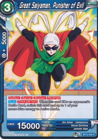 Great Saiyaman, Punisher of Evil [BT12-033] | Nerdhalla Games