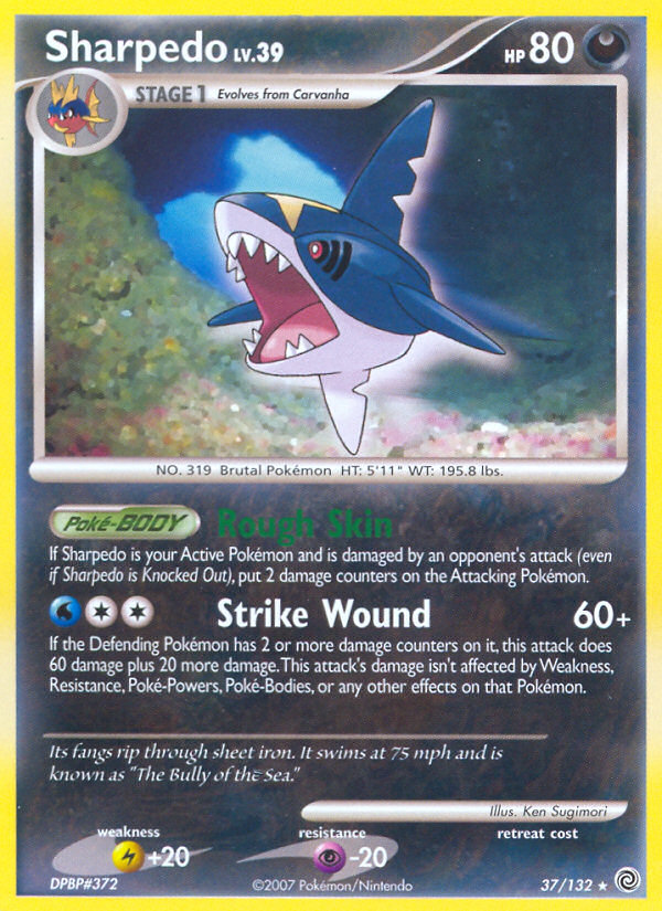 Sharpedo (37/132) [Diamond & Pearl: Secret Wonders] | Nerdhalla Games