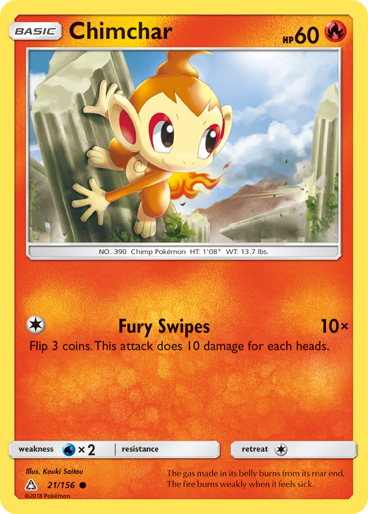 Chimchar (21/156) [Sun & Moon: Ultra Prism] | Nerdhalla Games