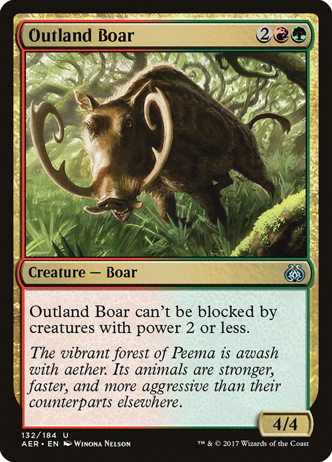 Outland Boar [Aether Revolt] | Nerdhalla Games