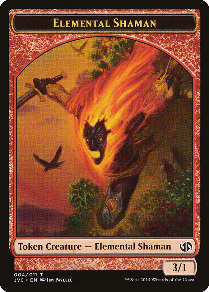 Elemental Shaman Token (Jace vs. Chandra) [Duel Decks Anthology Tokens] | Nerdhalla Games