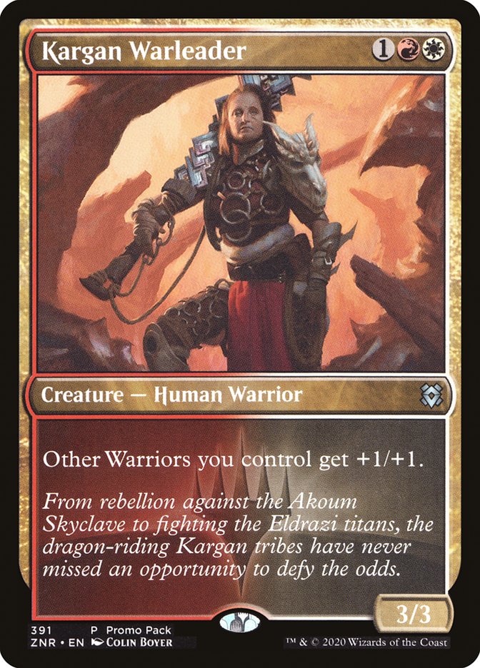 Kargan Warleader (Promo Pack) [Zendikar Rising Promos] | Nerdhalla Games