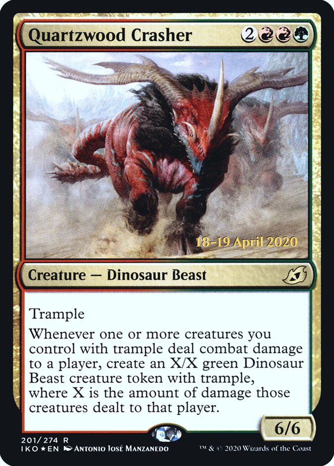 Quartzwood Crasher  [Ikoria: Lair of Behemoths Prerelease Promos] | Nerdhalla Games