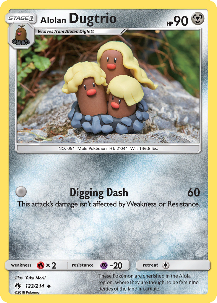 Alolan Dugtrio (123/214) [Sun & Moon: Lost Thunder] | Nerdhalla Games