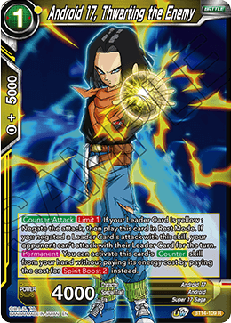 Android 17, Thwarting the Enemy (BT14-109) [Cross Spirits] | Nerdhalla Games