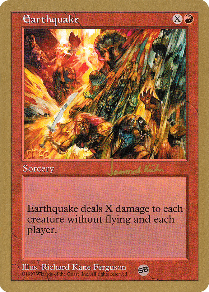 Earthquake (Janosch Kuhn) (SB) [World Championship Decks 1997] | Nerdhalla Games