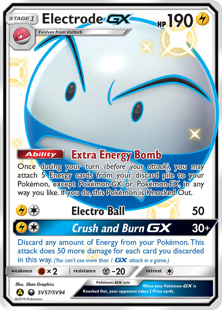 Electrode GX (SV57/SV94) [Sun & Moon: Hidden Fates - Shiny Vault] | Nerdhalla Games