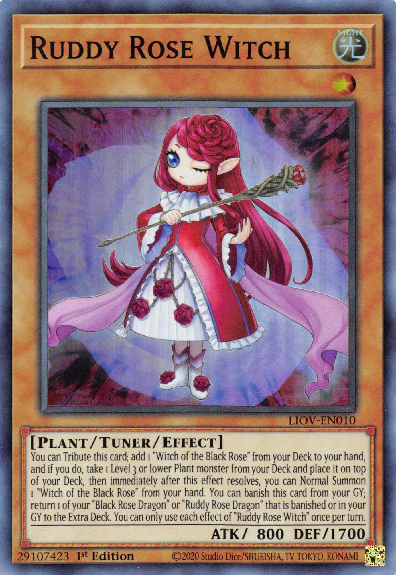 Ruddy Rose Witch [LIOV-EN010] Super Rare | Nerdhalla Games