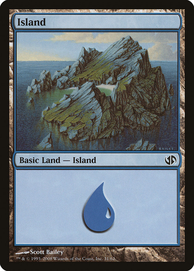 Island (31) [Duel Decks: Jace vs. Chandra] | Nerdhalla Games