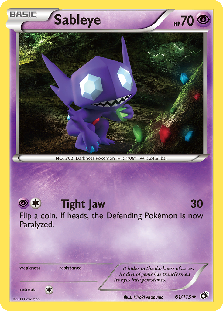 Sableye (61/113) [Black & White: Legendary Treasures] | Nerdhalla Games