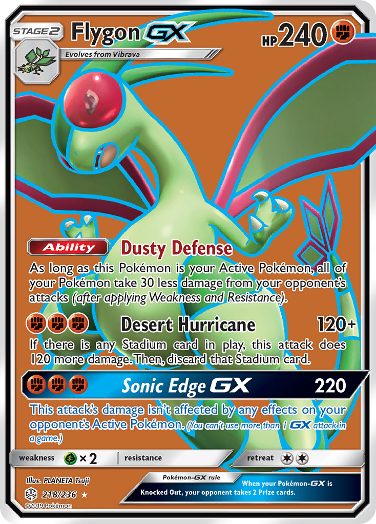 Flygon GX (218/236) [Sun & Moon: Cosmic Eclipse] | Nerdhalla Games