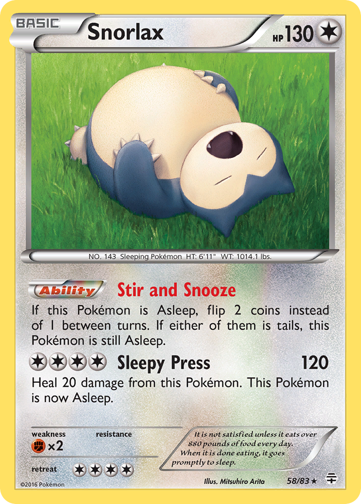 Snorlax (58/83) [XY: Generations] | Nerdhalla Games