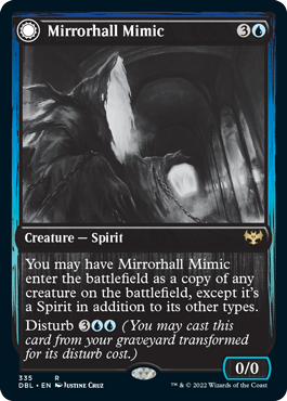 Mirrorhall Mimic // Ghastly Mimicry [Innistrad: Double Feature] | Nerdhalla Games