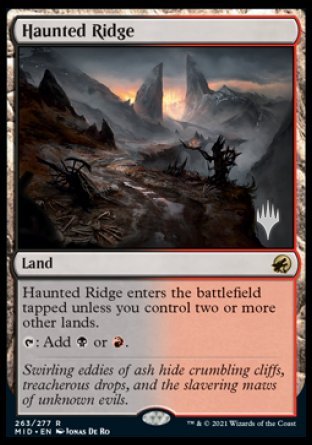 Haunted Ridge (Promo Pack) [Innistrad: Midnight Hunt Promos] | Nerdhalla Games