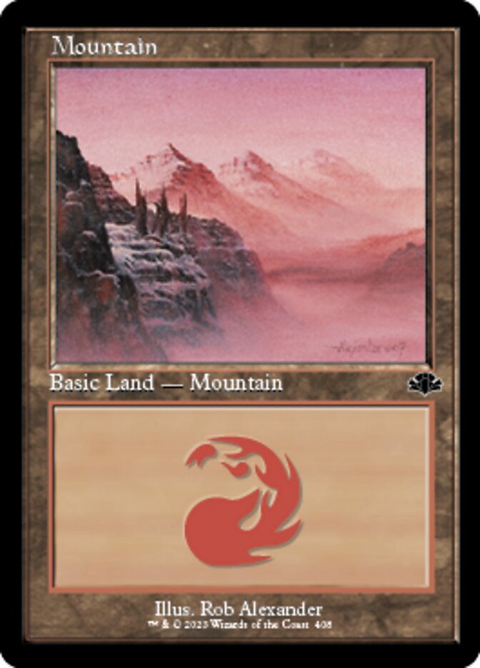 Mountain (408) (Retro) [Dominaria Remastered] | Nerdhalla Games