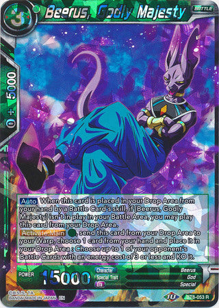 Beerus, Godly Majesty [BT8-053] | Nerdhalla Games