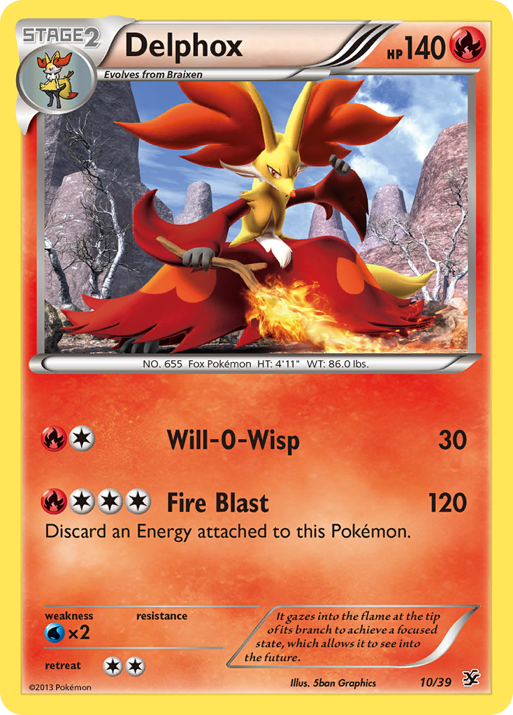 Delphox (10/39) [XY: Kalos Starter Set] | Nerdhalla Games