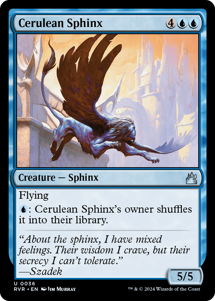 Cerulean Sphinx [Ravnica Remastered] | Nerdhalla Games