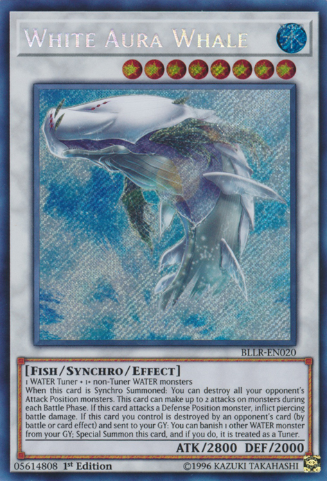 White Aura Whale [BLLR-EN020] Secret Rare | Nerdhalla Games