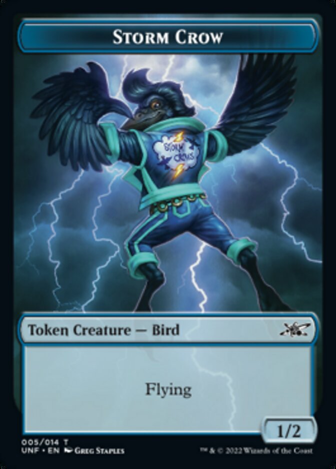 Storm Crow Token [Unfinity Tokens] | Nerdhalla Games