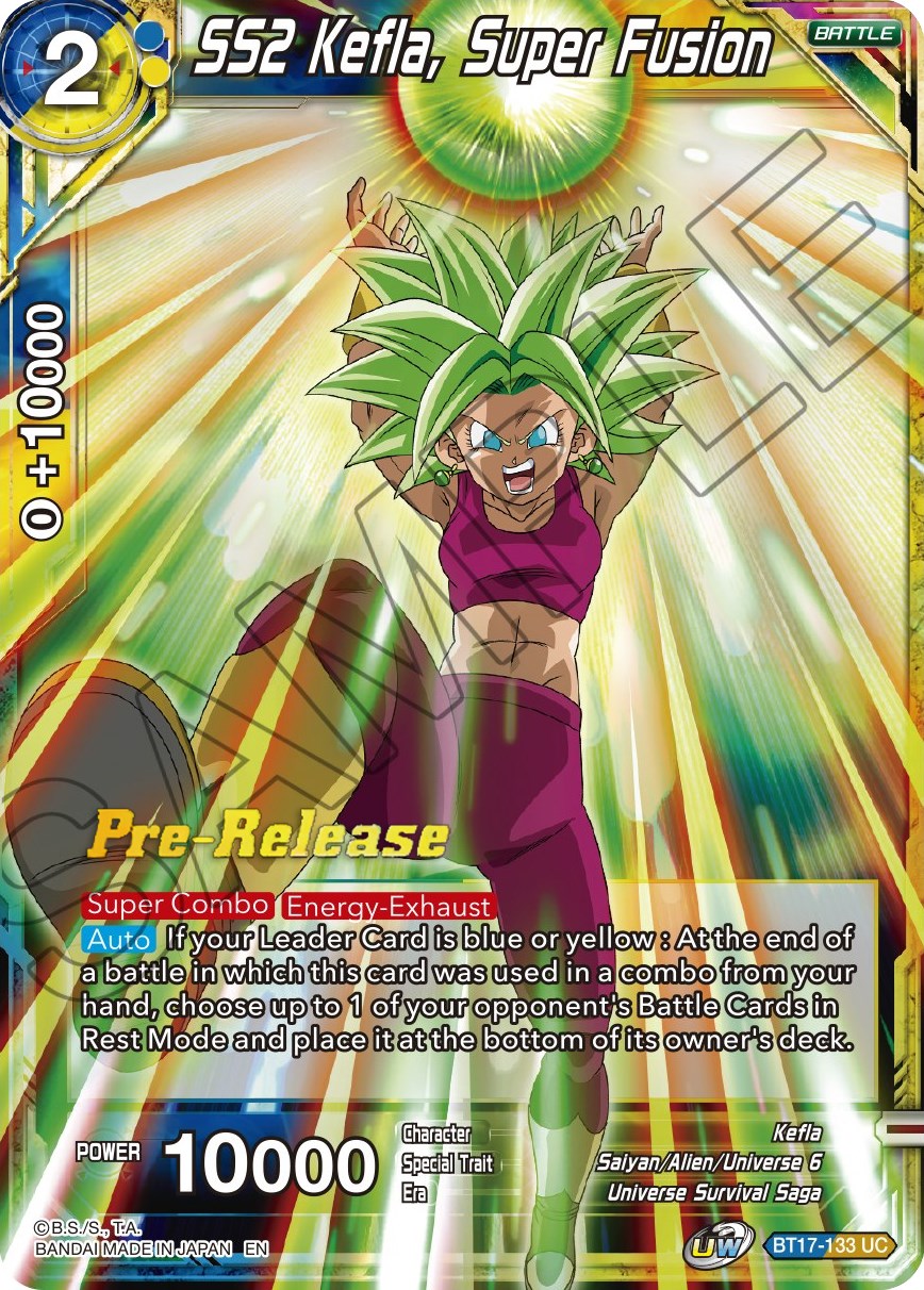 SS2 Kefla, Super Fusion (BT17-133) [Ultimate Squad Prerelease Promos] | Nerdhalla Games