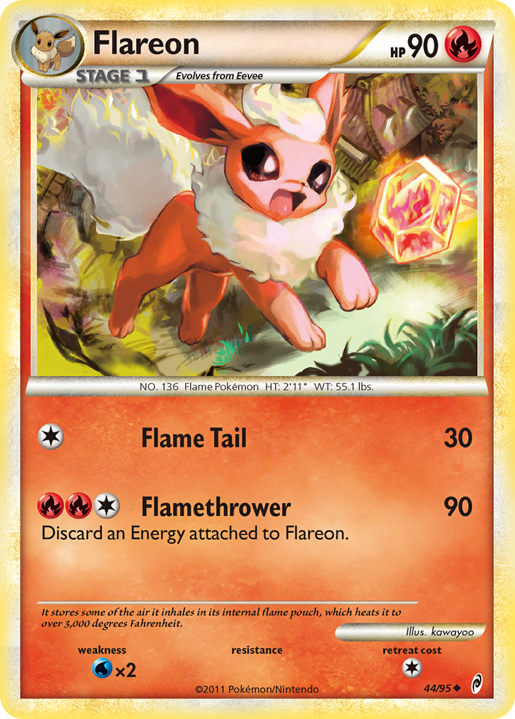 Flareon (44/95) [HeartGold & SoulSilver: Call of Legends] | Nerdhalla Games