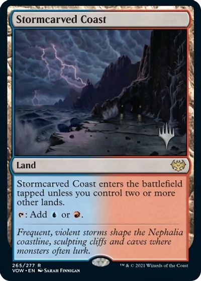 Stormcarved Coast (Promo Pack) [Innistrad: Crimson Vow Promos] | Nerdhalla Games