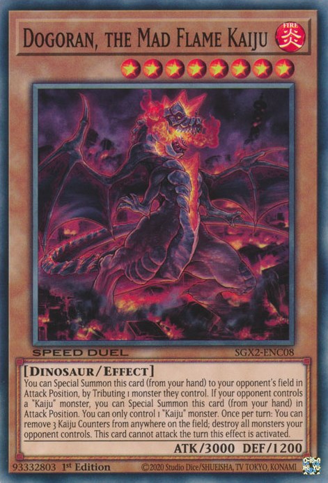 Dogoran, the Mad Flame Kaiju [SGX2-ENC08] Secret Rare | Nerdhalla Games