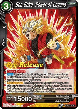 Son Goku, Power of Legend (BT10-128) [Rise of the Unison Warrior Prerelease Promos] | Nerdhalla Games