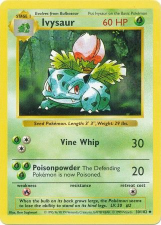 Ivysaur (30/102) [Base Set Shadowless Unlimited] | Nerdhalla Games