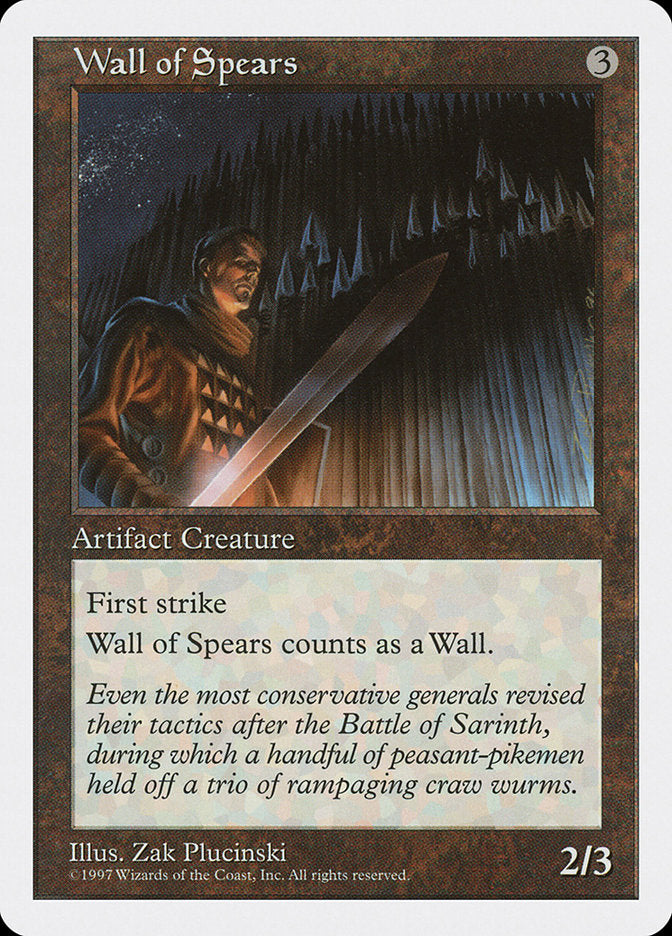 Wall of Spears [Fifth Edition] | Nerdhalla Games