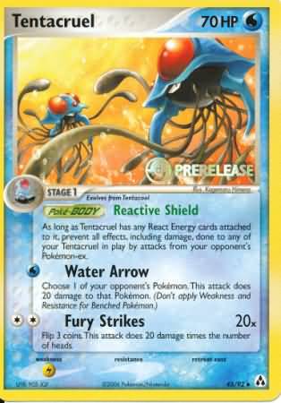 Tentacruel (45/92) (Prerelease Promo) [Nintendo: Black Star Promos] | Nerdhalla Games