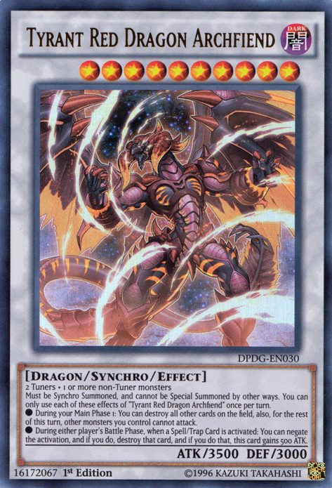 Tyrant Red Dragon Archfiend [DPDG-EN030] Ultra Rare | Nerdhalla Games