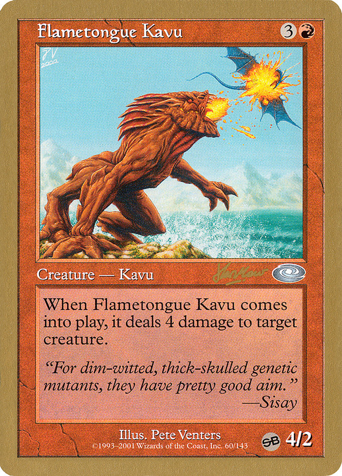 Flametongue Kavu (Sim Han How) (SB) [World Championship Decks 2002] | Nerdhalla Games