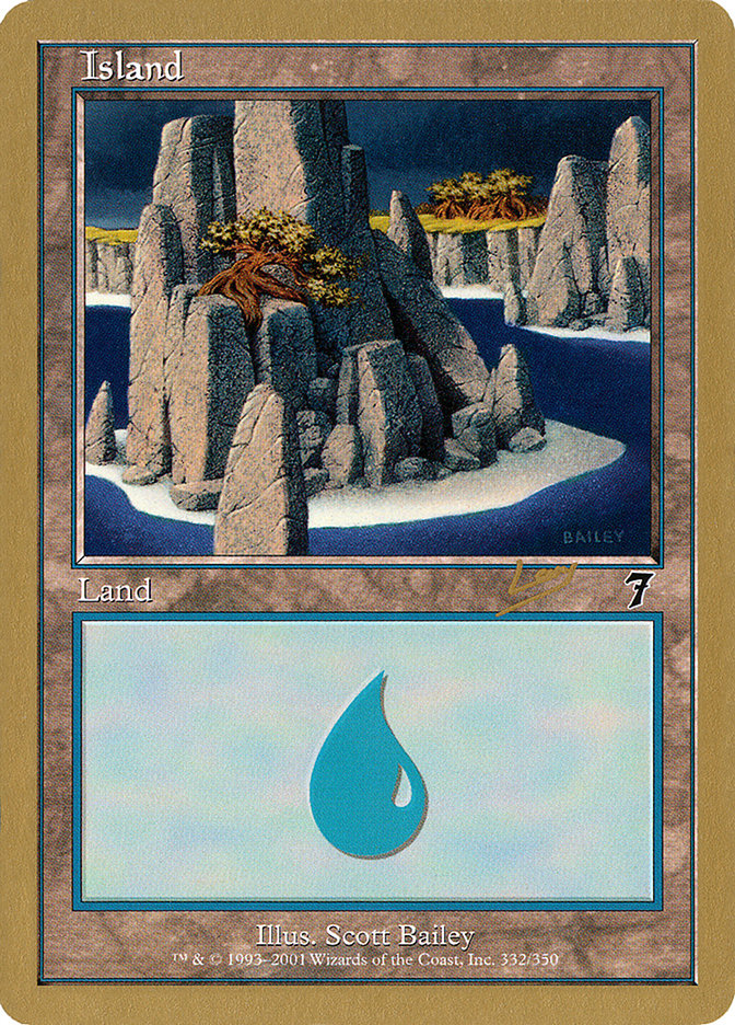 Island (rl332) (Raphael Levy) [World Championship Decks 2002] | Nerdhalla Games