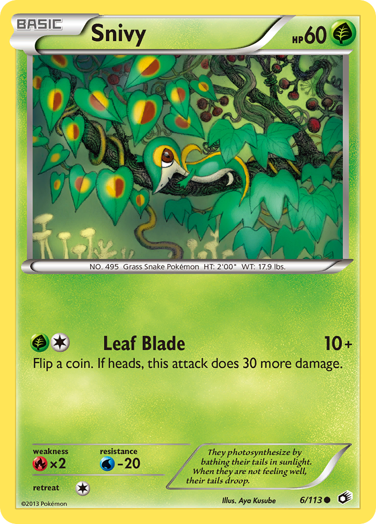 Snivy (6/113) [Black & White: Legendary Treasures] | Nerdhalla Games