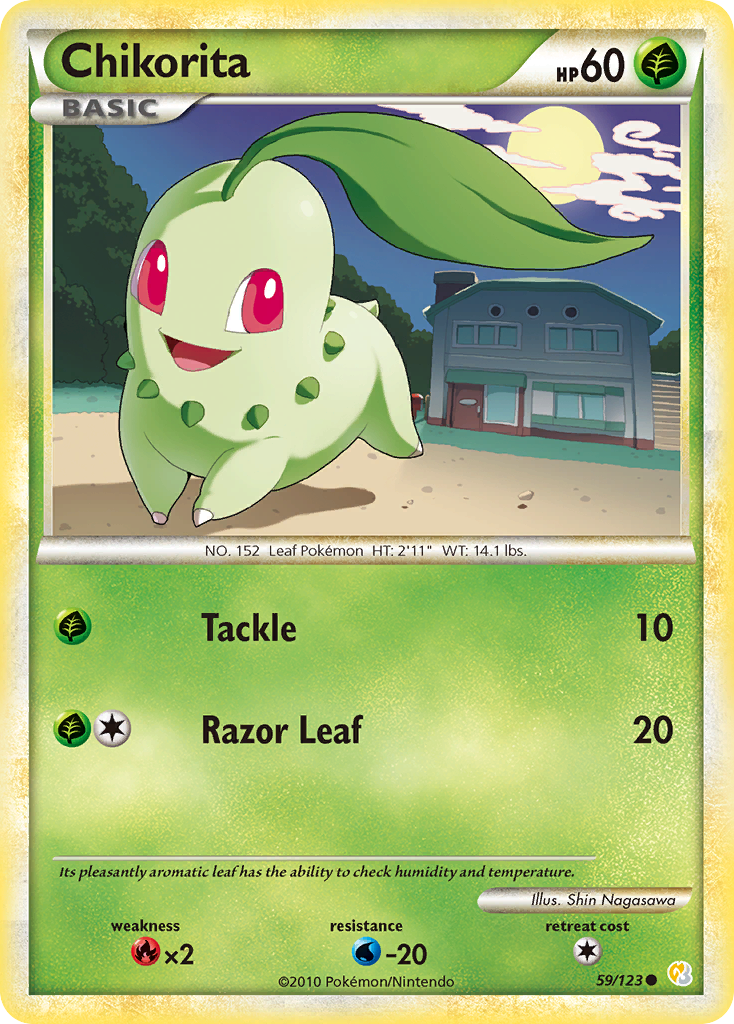 Chikorita (59/123) [HeartGold & SoulSilver: Base Set] | Nerdhalla Games