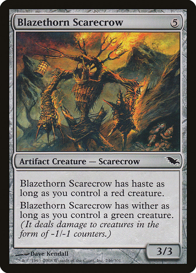 Blazethorn Scarecrow [Shadowmoor] | Nerdhalla Games