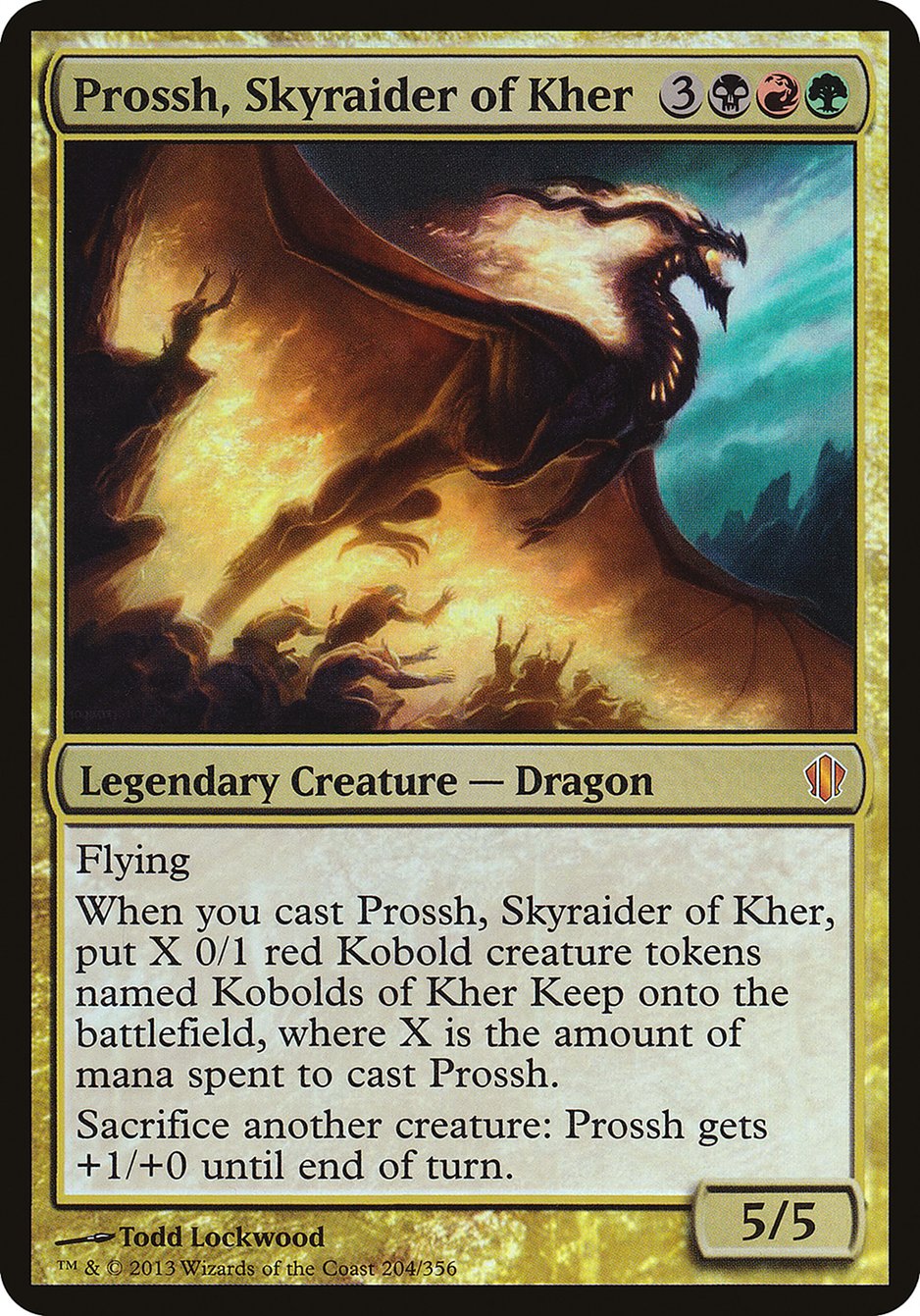 Prossh, Skyraider of Kher (Oversized) [Commander 2013 Oversized] | Nerdhalla Games