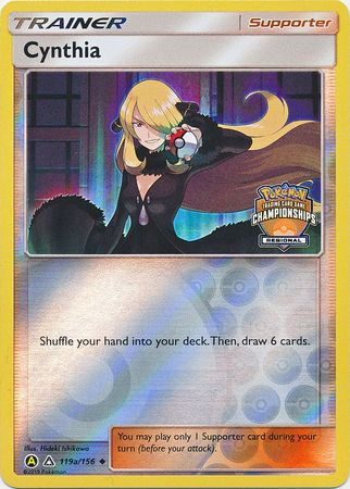 Cynthia (119a/156) (Regional Championship Promo) [Sun & Moon: Ultra Prism] | Nerdhalla Games