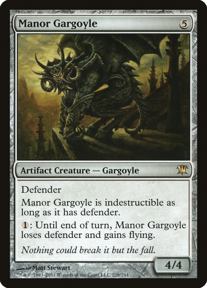 Manor Gargoyle [Innistrad] | Nerdhalla Games