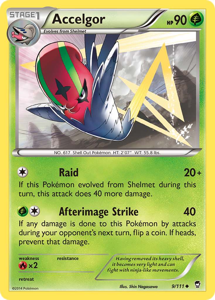 Accelgor (9/111) [XY: Furious Fists] | Nerdhalla Games