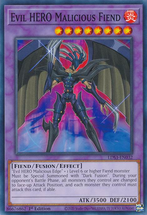 Evil HERO Malicious Fiend [LDS3-EN032] Common | Nerdhalla Games